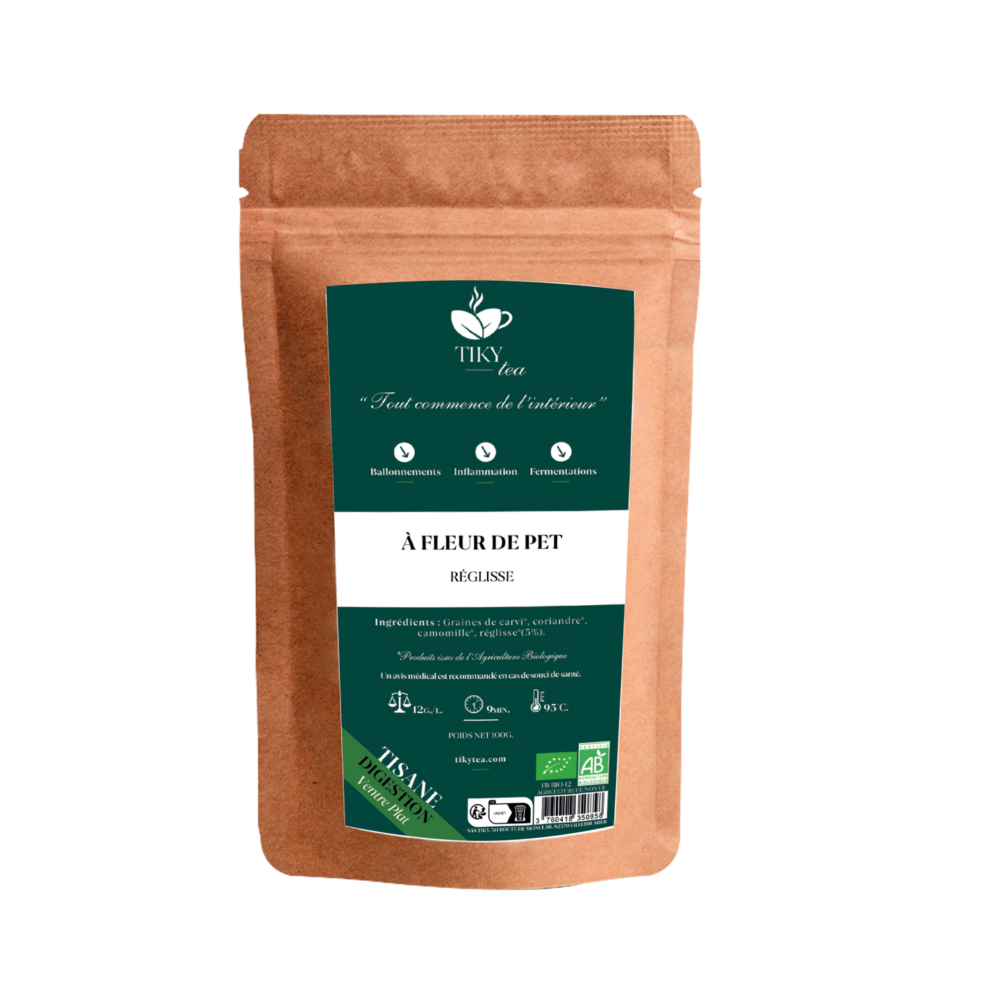 AUTANT EN EMPORTE LE VENT - Menthe poivrée & Gingembre - BIO - TikyTea