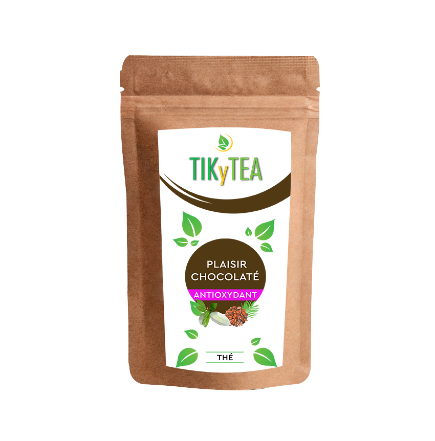 PLAISIR CHOCOLATÉ - Cacao & Feuille d'amandier - BIO - TikyTea