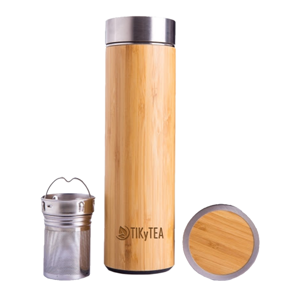 Thermos bambou - Infuseur à thé - TikyTea